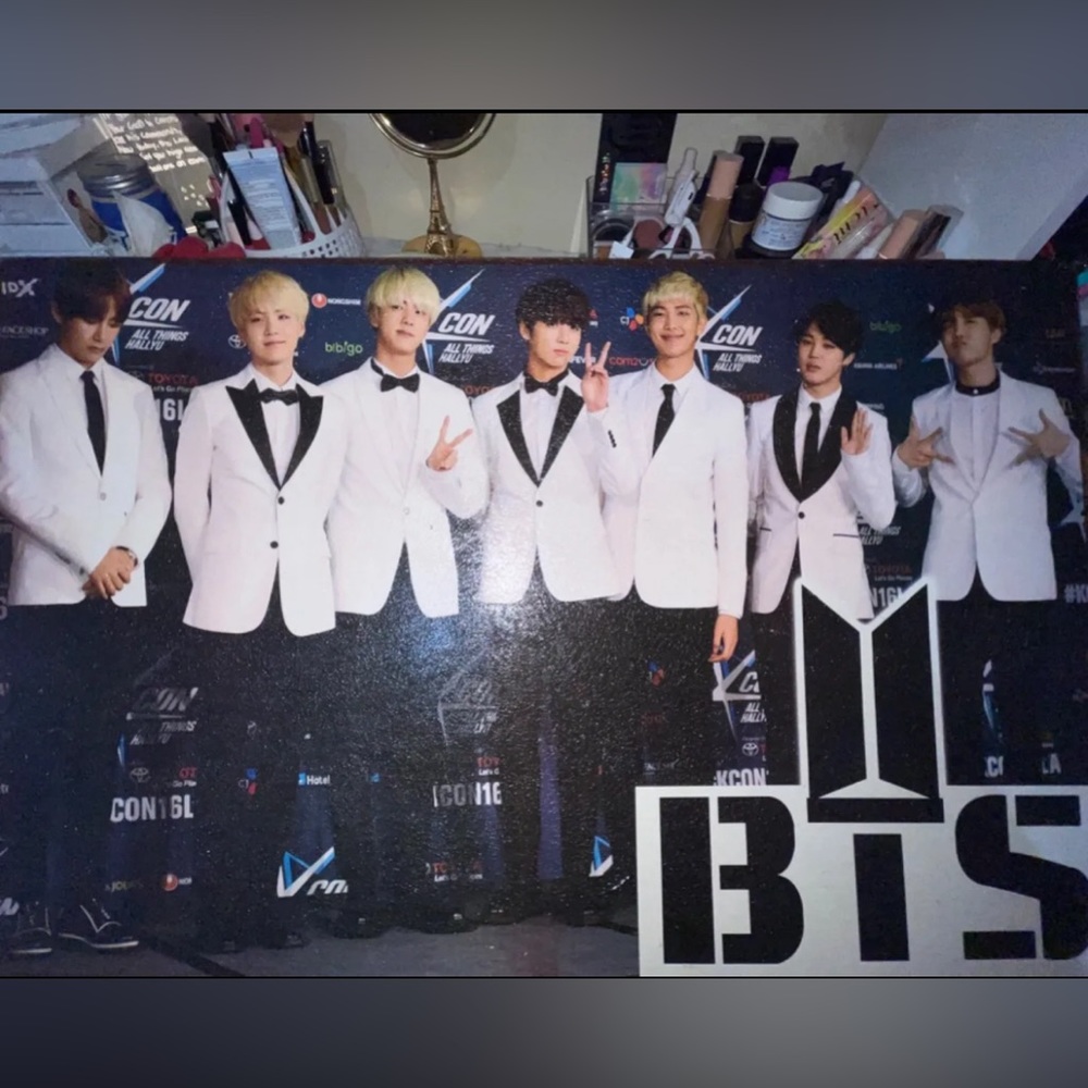 BTS 2016 K-Con LA Custom Wooden Poster.